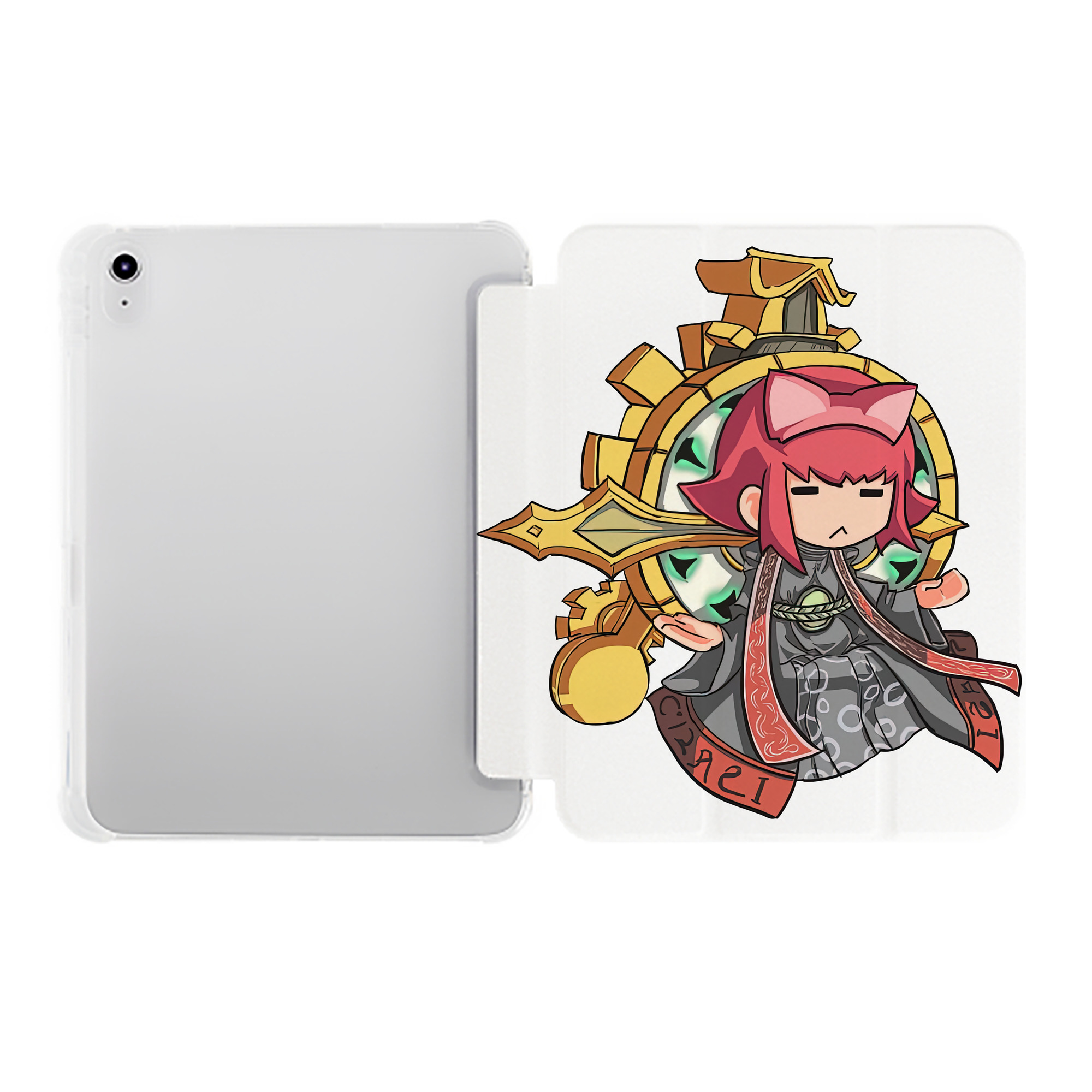 （画像用） リーグ・オブ・レジェンド League of Legends LOL IPad ケース ペン収納付き 三つ折りスタンド PUレザー×シリコン 対応機種9.5/10.5/10.9インチ